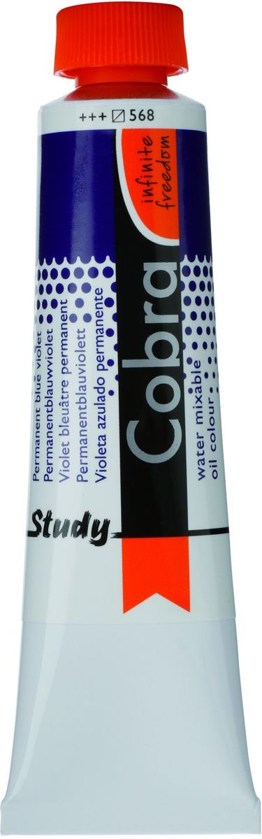 Cobra Study Olieverf 40ml | Permanent Blue Violet (568)